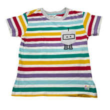 Load image into Gallery viewer, Boys Milkshake, colourful striped cotton tee / top, FUC, size 6,  