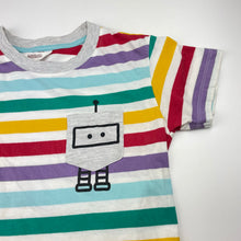 Load image into Gallery viewer, Boys Milkshake, colourful striped cotton tee / top, FUC, size 6,  