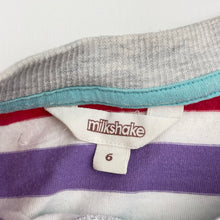 Load image into Gallery viewer, Boys Milkshake, colourful striped cotton tee / top, FUC, size 6,  