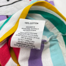 Load image into Gallery viewer, Boys Milkshake, colourful striped cotton tee / top, FUC, size 6,  