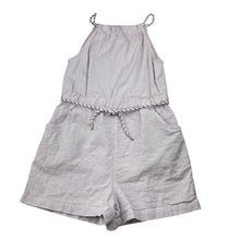 Load image into Gallery viewer, Girls David Jones, lilac linen / cotton playsuit, light mark back left shorts, FUC, size 10,  