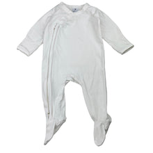 Load image into Gallery viewer, Unisex Target, organic cotton blend zip romper, pilling, FUC, size 000,  