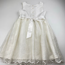 Load image into Gallery viewer, Girls Origami, lined embroidered party / formal dress, small marks, FUC, size 5, L: 65cm