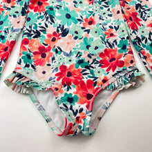 Load image into Gallery viewer, Girls Target, floral long sleeve swim one-piece, GUC, size 4,  