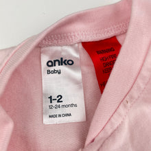 Load image into Gallery viewer, Girls Anko, lightweight stretchy sleeping bag, small green mark on side, FUC, size 1-2,  