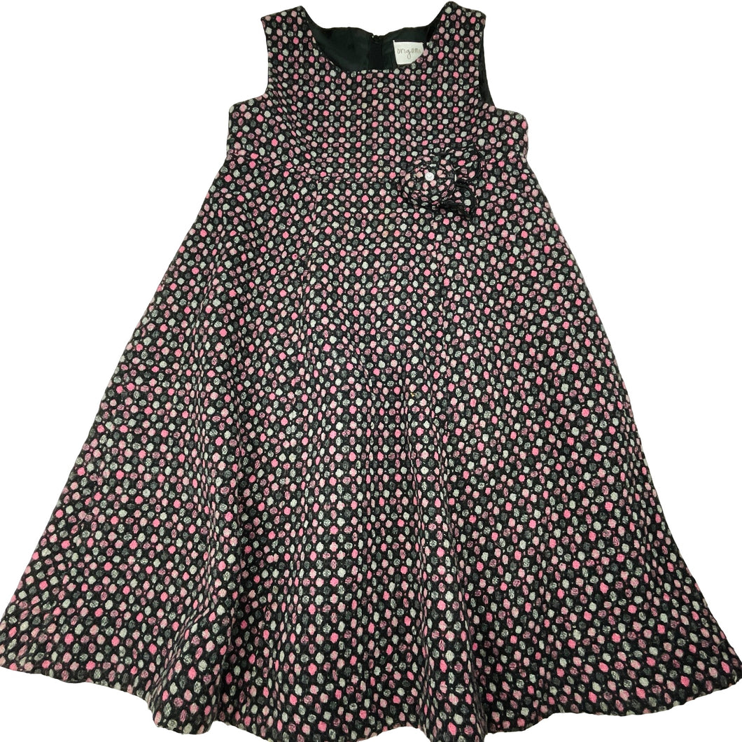 Girls Origami, lined wool blend party dress, GUC, size 8, L: 71cm