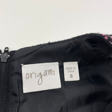 Load image into Gallery viewer, Girls Origami, lined wool blend party dress, GUC, size 8, L: 71cm