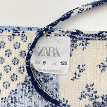Load image into Gallery viewer, Girls Zara, lightweight stretchy summer dress, GUC, size 8, L: 64cm