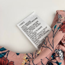 Load image into Gallery viewer, Girls Mango, viscose floral long sleeve dress, EUC, size 4, L: 54cm