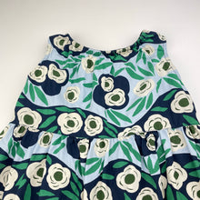 Load image into Gallery viewer, Girls Uniqlo, Marimekko lightweight floral cotton dress, EUC, size 2, L: 48cm