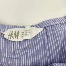 Load image into Gallery viewer, Girls H&amp;M, broderie trim lightweight cotton summer dress, FUC, size 7, L: 70cm