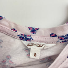 Load image into Gallery viewer, Girls Milkshake, floral cotton summer dress, GUC, size 8, L: 60cm