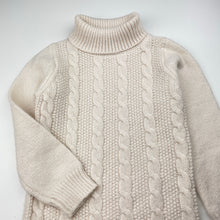 Load image into Gallery viewer, Girls Anko, cable knit long sleeve dress, EUC, size 5, L: 58cm