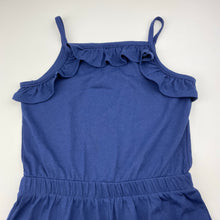 Load image into Gallery viewer, Girls H&amp;T, navy summer playsuit, EUC, size 5,  