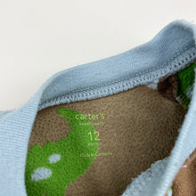 Load image into Gallery viewer, Boys Carters, fleece zip coverall / romper, FUC, size 12 months,  