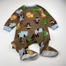 Load image into Gallery viewer, Boys Carters, fleece zip coverall / romper, FUC, size 12 months,  