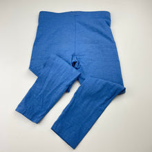 Load image into Gallery viewer, Girls George, blue stretchy leggings, Inside leg: 38cm, GUC, size 5-6,  