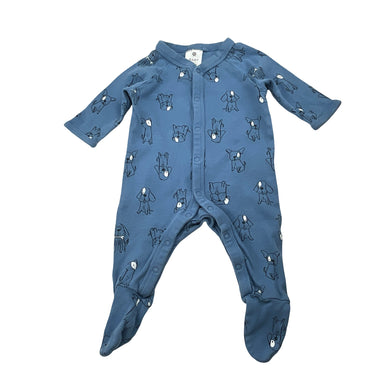 Unisex Target, cotton coverall / romper, dogs, EUC, size 0000,  