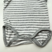 Load image into Gallery viewer, Unisex Bonds, striped stretchy singletsuit romper, GUC, size 0000,  