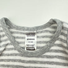 Load image into Gallery viewer, Unisex Bonds, striped stretchy singletsuit romper, GUC, size 0000,  