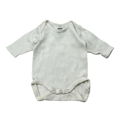 Unisex Bonds, ribbed cotton bodysuit / romper, EUC, size 0000,  