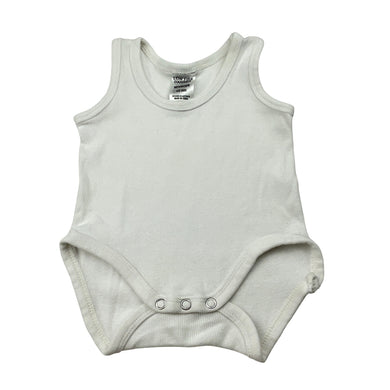 Unisex Bonds, ribbed cotton singletsuit romper, EUC, size 0000,  