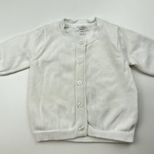 Load image into Gallery viewer, Girls purebaby, organic cotton knit cardigan, EUC, size 0000,  