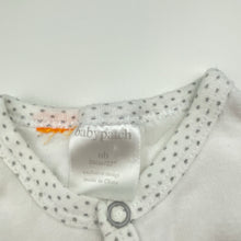 Load image into Gallery viewer, Unisex Baby Patch, white cotton romper, GUC, size 0000,  