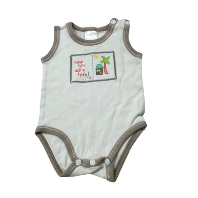 Unisex Pumpkin Patch, cotton singletsuit romper, GUC, size 0000,  