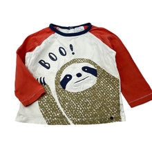 Load image into Gallery viewer, Boys Pumpkin Patch, cotton long sleeve top, sloth, FUC, size 1,  