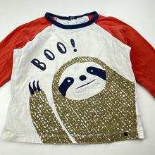 Load image into Gallery viewer, Boys Pumpkin Patch, cotton long sleeve top, sloth, FUC, size 1,  