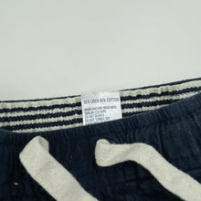 Load image into Gallery viewer, Boys Anko, navy linen / cotton shots, elasticated, wash fade, FUC, size 3,  