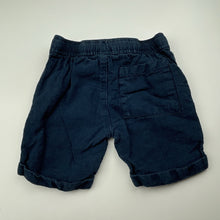 Load image into Gallery viewer, Boys Anko, navy linen / cotton shots, elasticated, wash fade, FUC, size 3,  