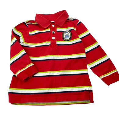 Boys PEPCO, cotton long sleeve polo shirt top, FUC, size 2,  