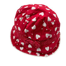 Load image into Gallery viewer, Girls Target, red &amp; white cotton hat, GUC, size 1,  