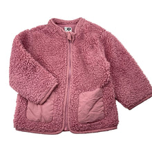 Load image into Gallery viewer, Girls KID, pink fleece zip up jacket, GUC, size 2,  