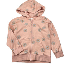 Load image into Gallery viewer, Girls Target, floral fleece lined zip hoodie sweater, EUC, size 4,  