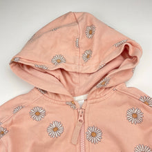 Load image into Gallery viewer, Girls Target, floral fleece lined zip hoodie sweater, EUC, size 4,  