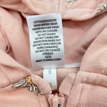 Load image into Gallery viewer, Girls Target, floral fleece lined zip hoodie sweater, EUC, size 4,  