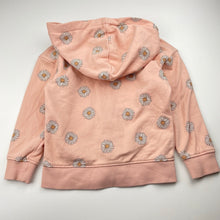 Load image into Gallery viewer, Girls Target, floral fleece lined zip hoodie sweater, EUC, size 4,  