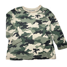 Load image into Gallery viewer, Boys KID, camo print organic cotton long sleeve top, GUC, size 4,  