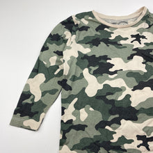 Load image into Gallery viewer, Boys KID, camo print organic cotton long sleeve top, GUC, size 4,  