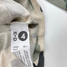 Load image into Gallery viewer, Boys KID, camo print organic cotton long sleeve top, GUC, size 4,  