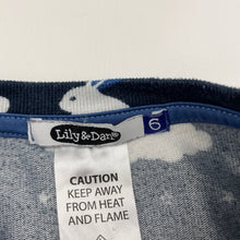 Load image into Gallery viewer, Unisex Lily &amp; Dan, lightweight winter long sleeve pyjama top, FUC, size 6,  