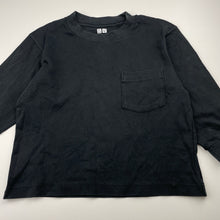 Load image into Gallery viewer, Boys Uniqlo, black cotton long sleeve top, GUC, size 3-4,  