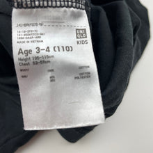 Load image into Gallery viewer, Boys Uniqlo, black cotton long sleeve top, GUC, size 3-4,  