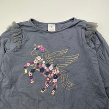 Load image into Gallery viewer, Girls Target, stretchy long sleeve top, unicorn, FUC, size 5,  