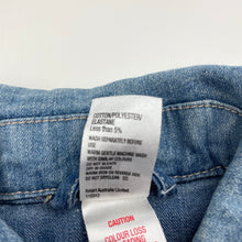 Load image into Gallery viewer, Girls H&amp;T, blue stretch denim jacket, GUC, size 3,  