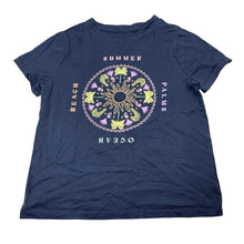 Load image into Gallery viewer, Girls Target, navy organic cotton tee / top, EUC, size 9,  