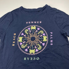 Load image into Gallery viewer, Girls Target, navy organic cotton tee / top, EUC, size 9,  